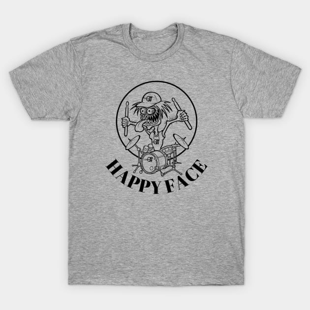 Happy Face T-Shirt by Drummer Ts
